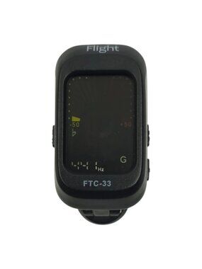 Flight FTC-33 Clip-On Guitar Tuner Chromatic Ukulele Bass Violin FTC33 Black